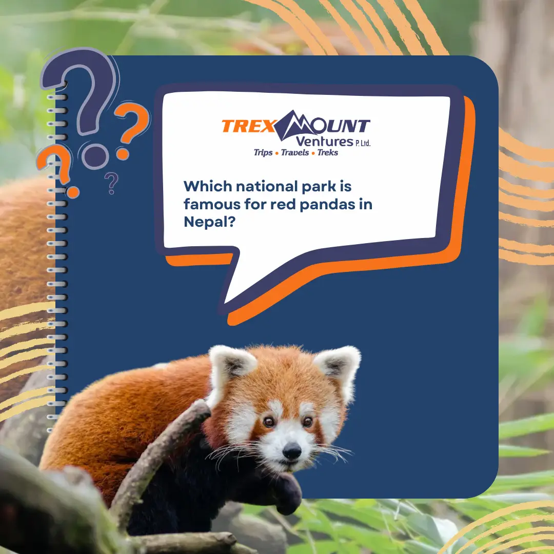Which national park is famous for red pandas in Nepal