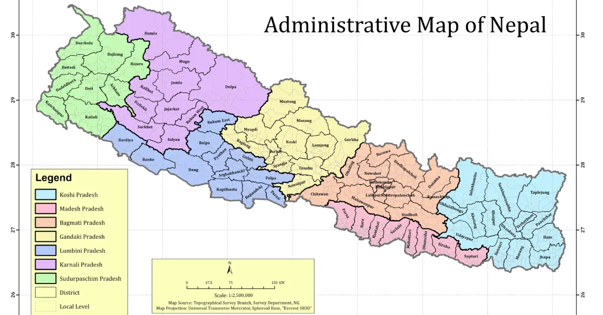 trip route map for Kathmandu Vintage Culture Tour 